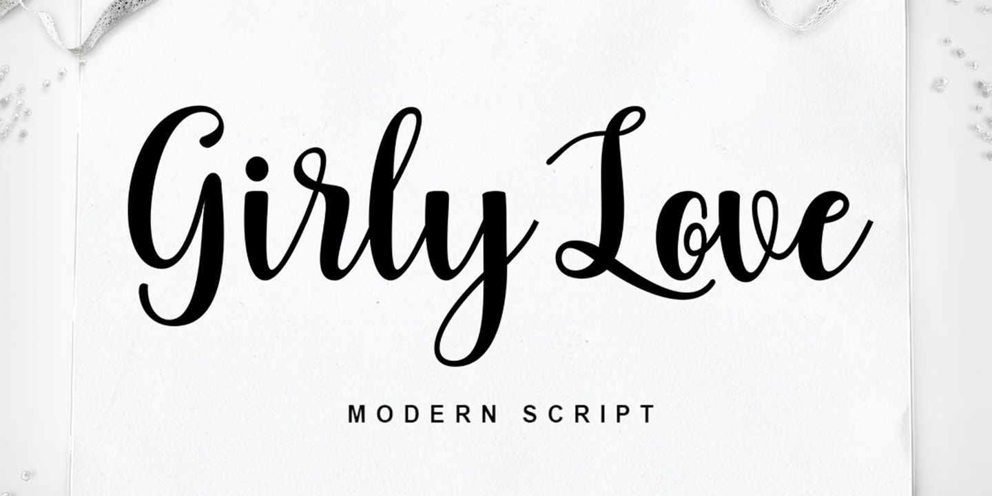 Font Girly Love